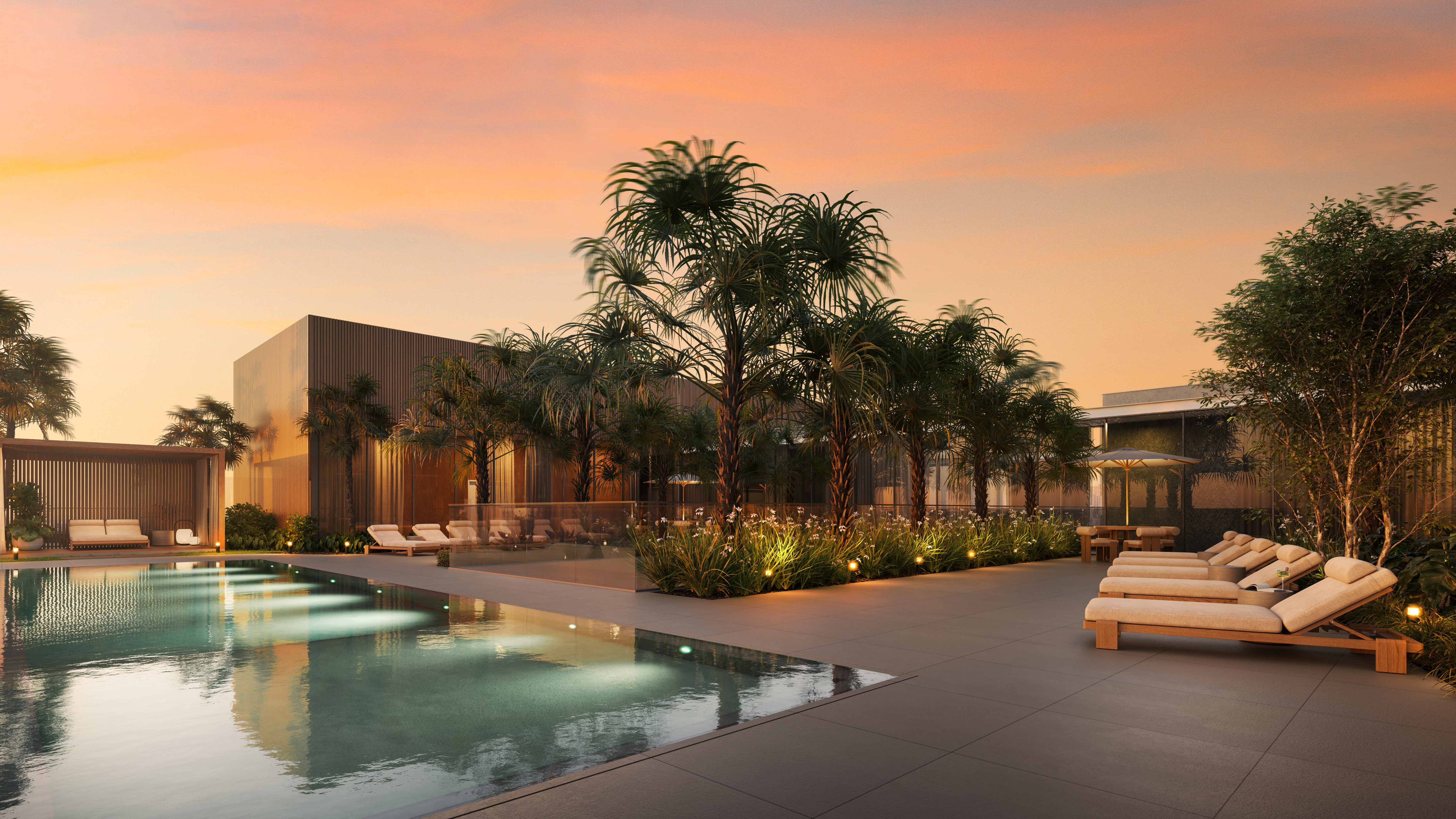 50-foot heated rooftop pool