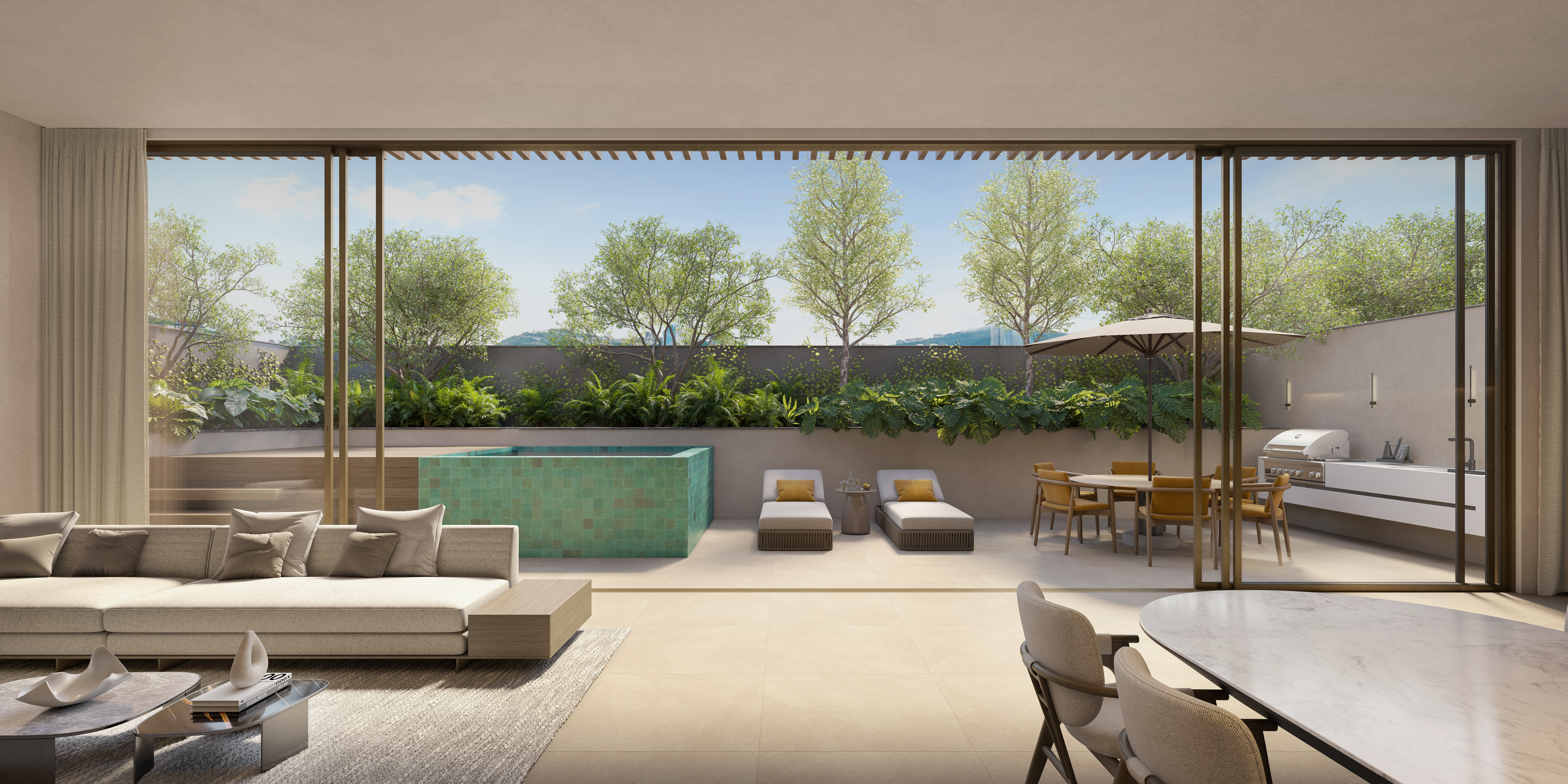 Garden residence private pool